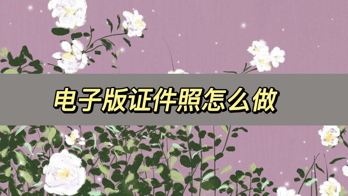 电子版照片怎么弄？照片如何转为电子版