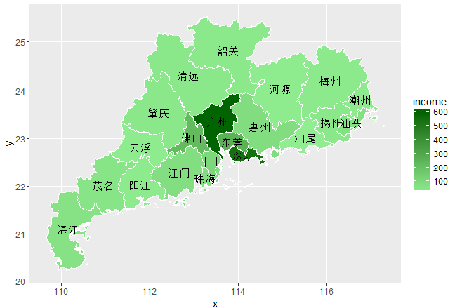 如何用R语言画广东省地图(划分出21个地级市的边界)? - 知乎